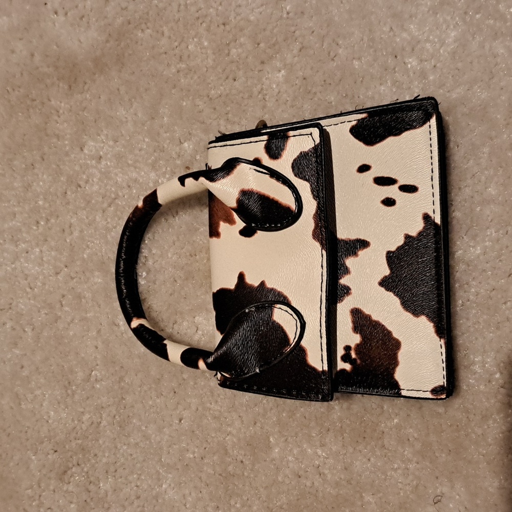 Cow Print Statchel Small Purse